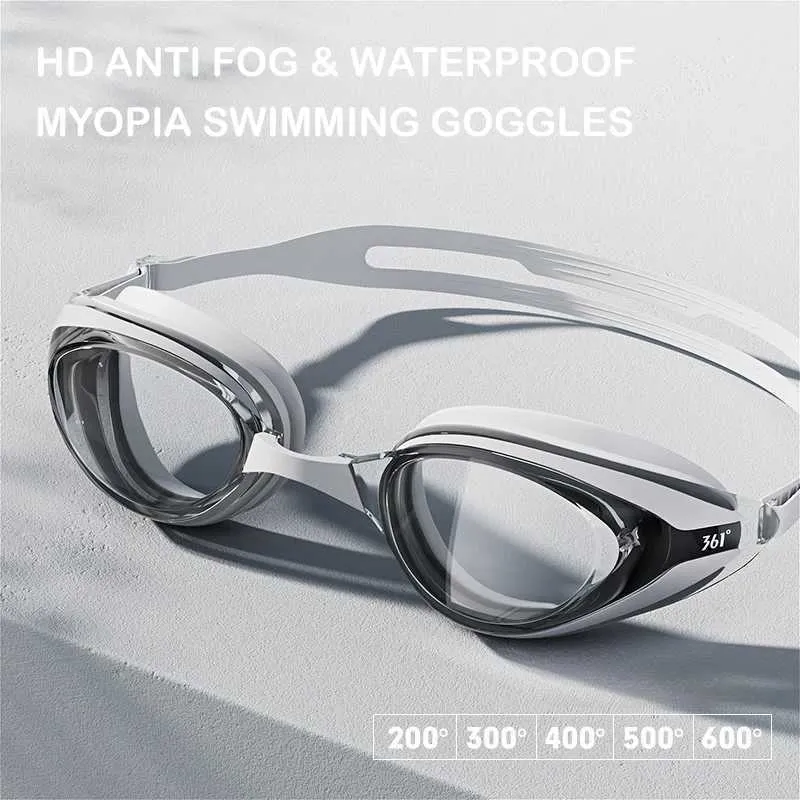 Women's Small Frame Anti-Fog Swimming Goggles with Diopters -2.0 to -6. ...