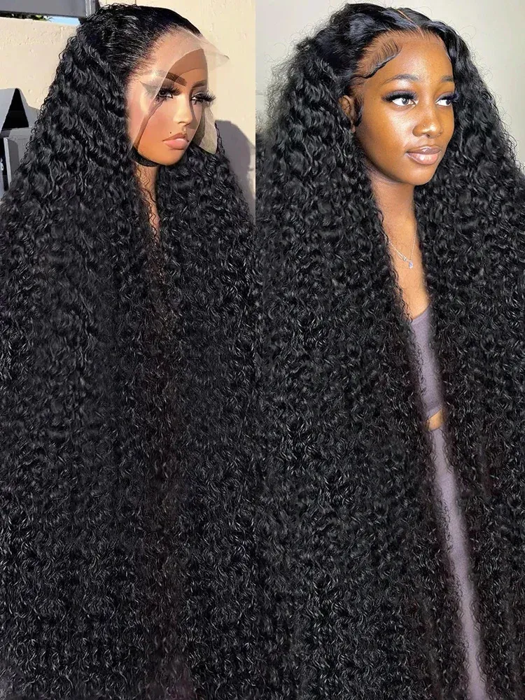 250% Density Deep Wave 13x6 Lace Frontal Wig, 30 40 Inch Water Wave ...