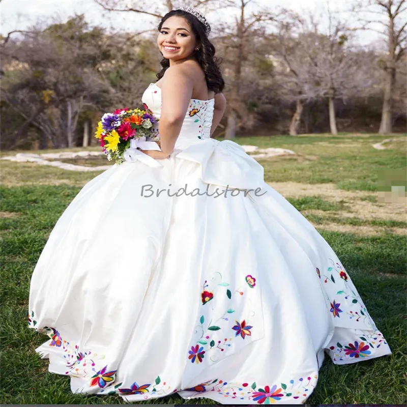 Novia Vestidos Mexicanos Bordados Venta Vestido De Novia Estilo
