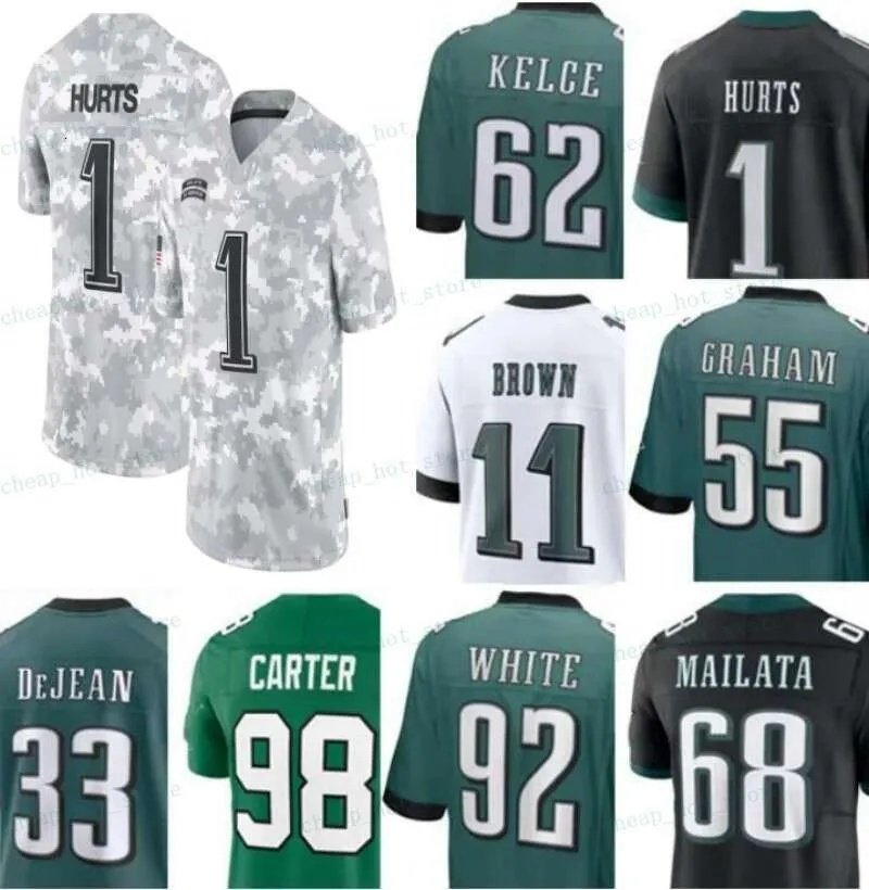 Save Big on Bulk Salute Service Football Jersey Salute To Service 26 Saquon  Barkley Kelly Green Football Jersey Brown Carter DeVonta Smith Jason 