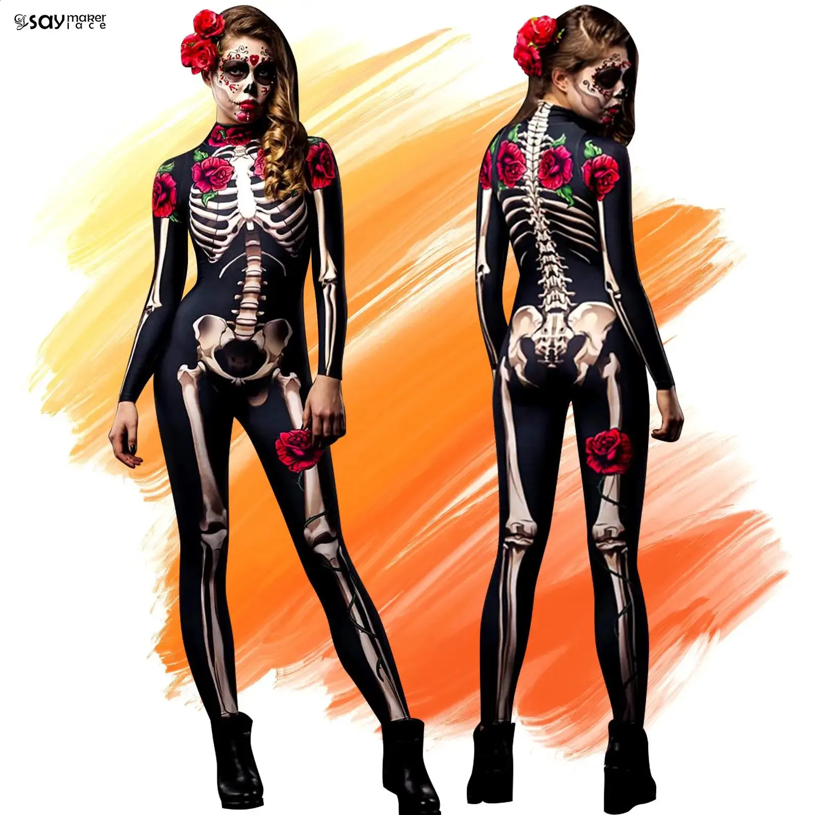 Womens Skeleton Costume, Day Of The Dead Outfit | DHgate