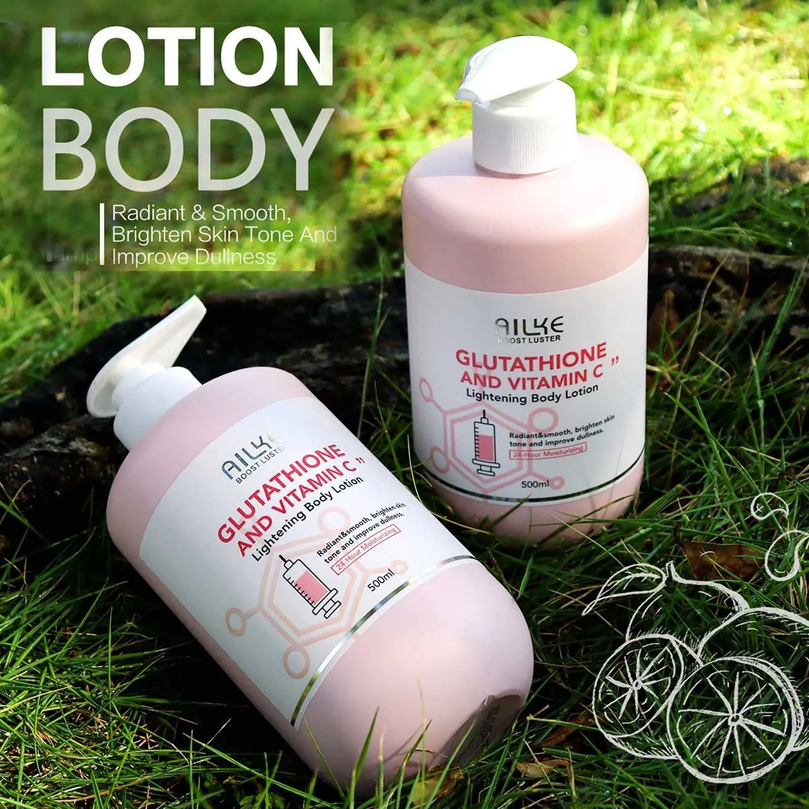 glutathione body lotions Glutathione Niacinamide Body Whitening Lotion With SPF 50 PA++, 3X Skin  Whitening 400ml+200ml main image 0