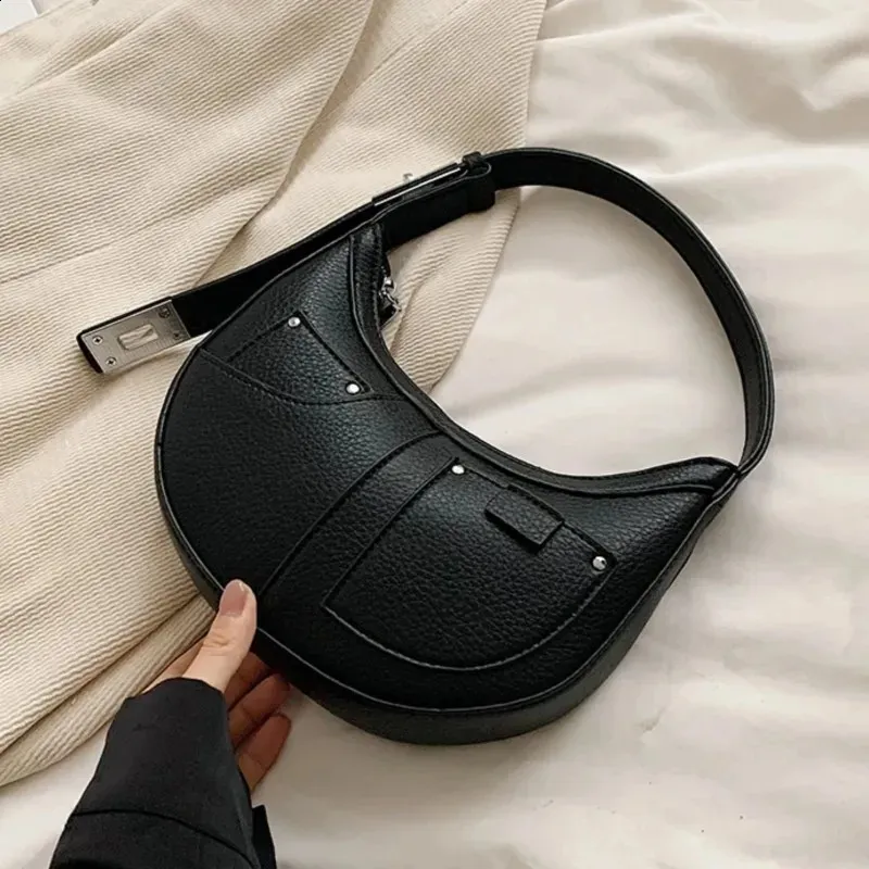 Save Big on Bulk Korean Simple Shoulder Bag Korea Shoulder Bag Chic PU  Leather Handbag, Korean Designer Handbags Style, Simple Underarm Bag For