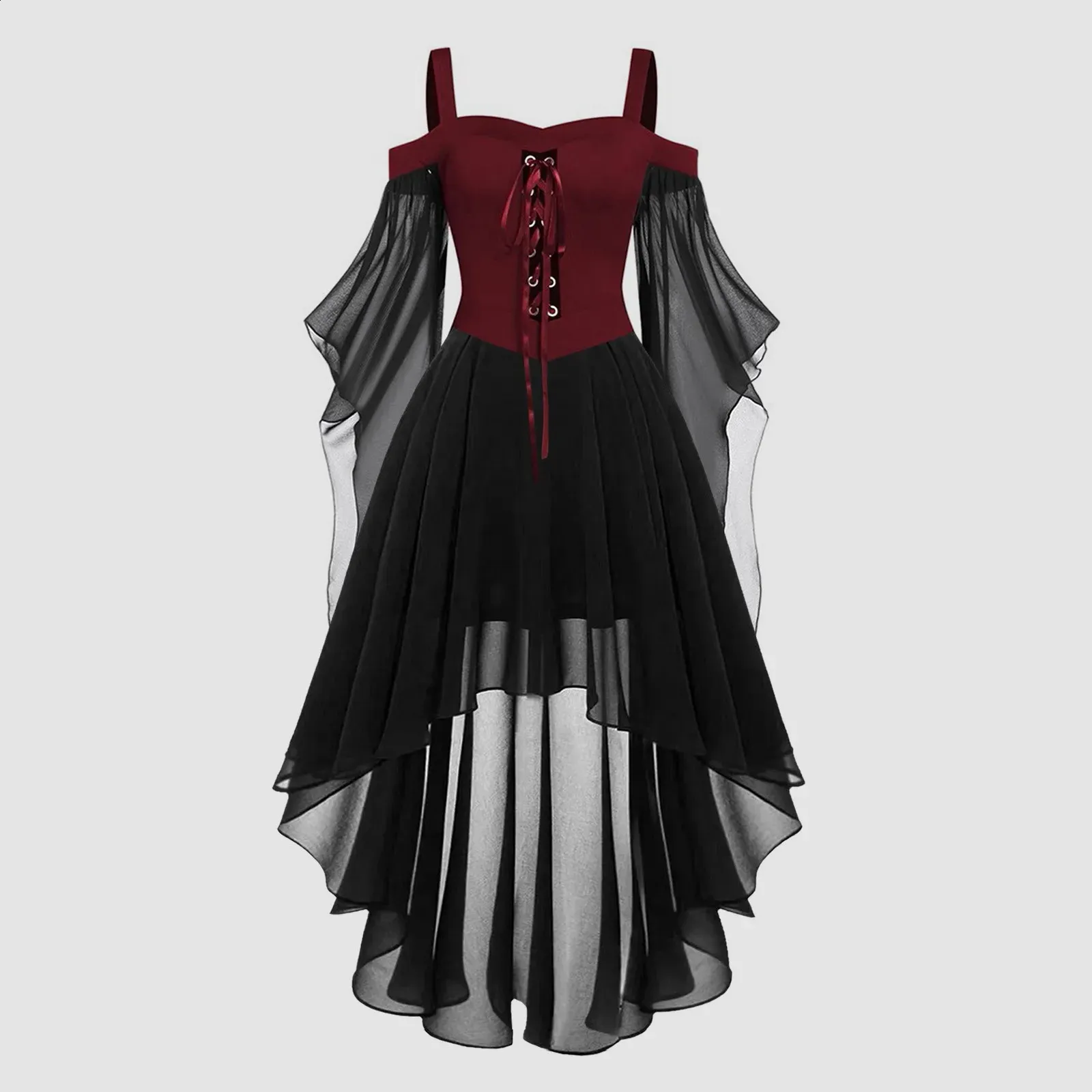 Womens witch dress Gothic retro fashion Midi Halloween cosplay costume  cocktail dress from Dhgate Theme Costume - price 35.66
