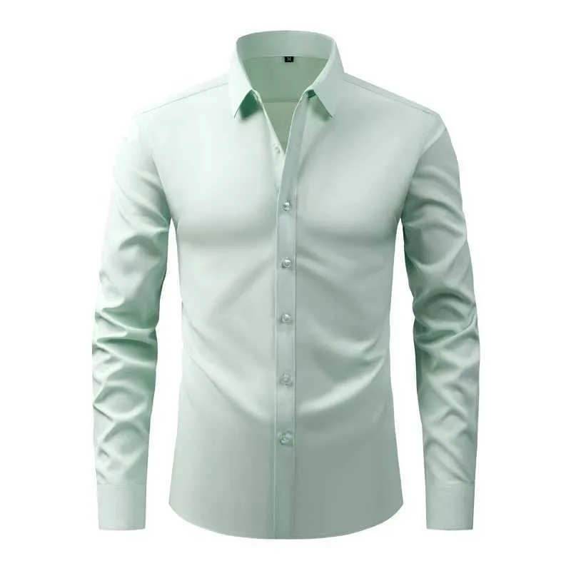 green emerald velvet dress DiBanGu Mens Dress Shirt Solid Sage Green Splicing Silk Button Down Shirt, M