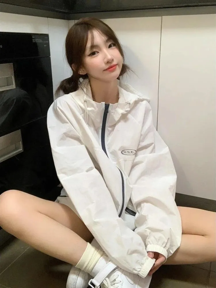 Korean Tops: Womens White Transparent Lightweight From Pong01