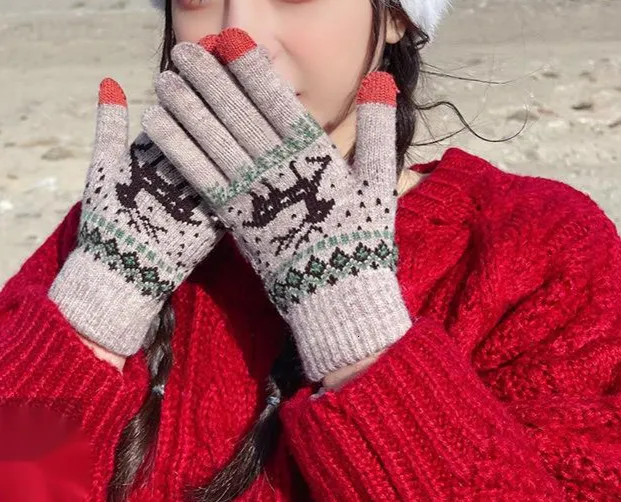 Guanti E Guanti Da Donna Termici In Morbida Lana, Senza Dita, Lunghi, Lavorati A Maglia, Guanti - Foto 9