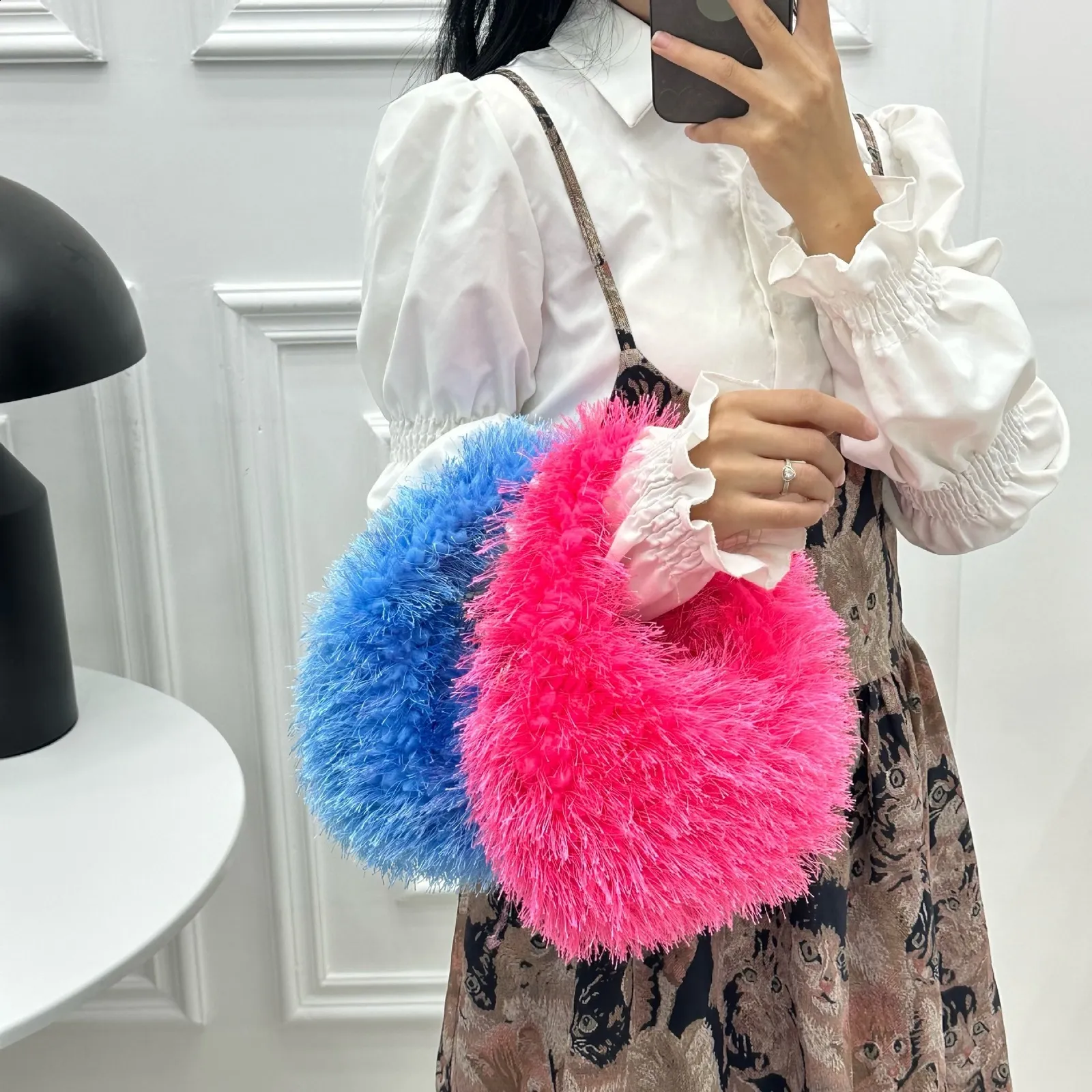 【COLOR iN ID】Sentic fur strap bag DHgate.com:Womens Plush Shoulder Bag with Chain Strap