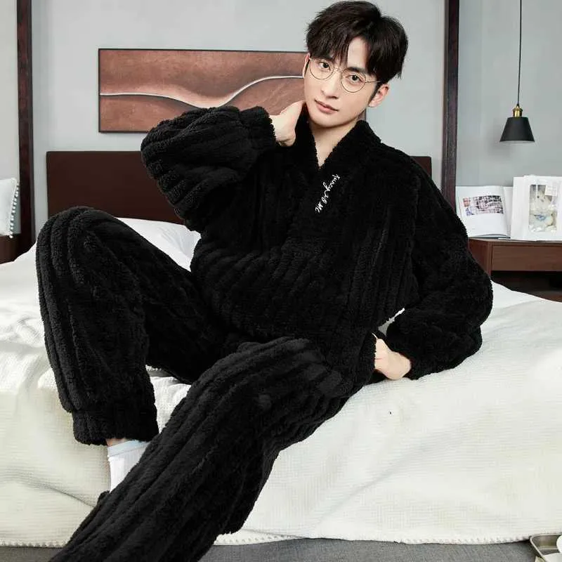 Men's Thick and Loose loungewear set for Winter and