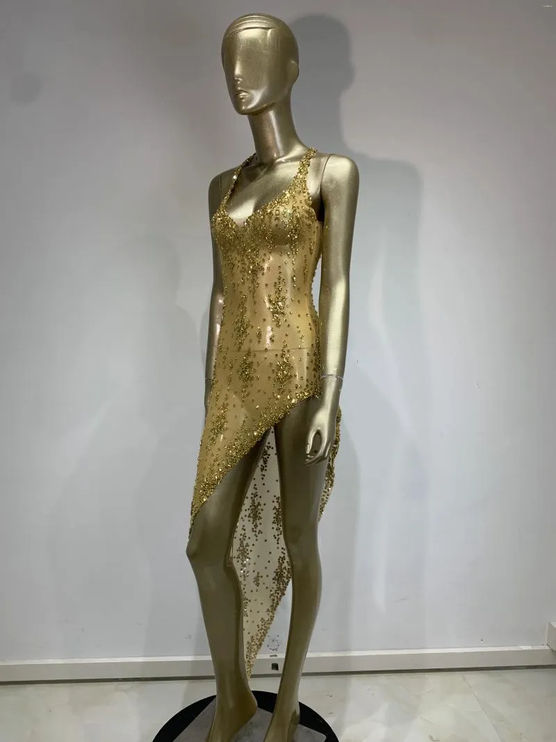 slim fit dress slacks Hillary Rhinestones Mesh Dress main image 0