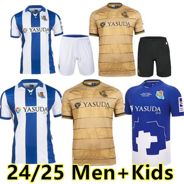 Real Sociedad 2024 2025 Oyarzabal x Prieto Portu David Silva 24 25 Carlos Fernandez Camiseta de Futbol