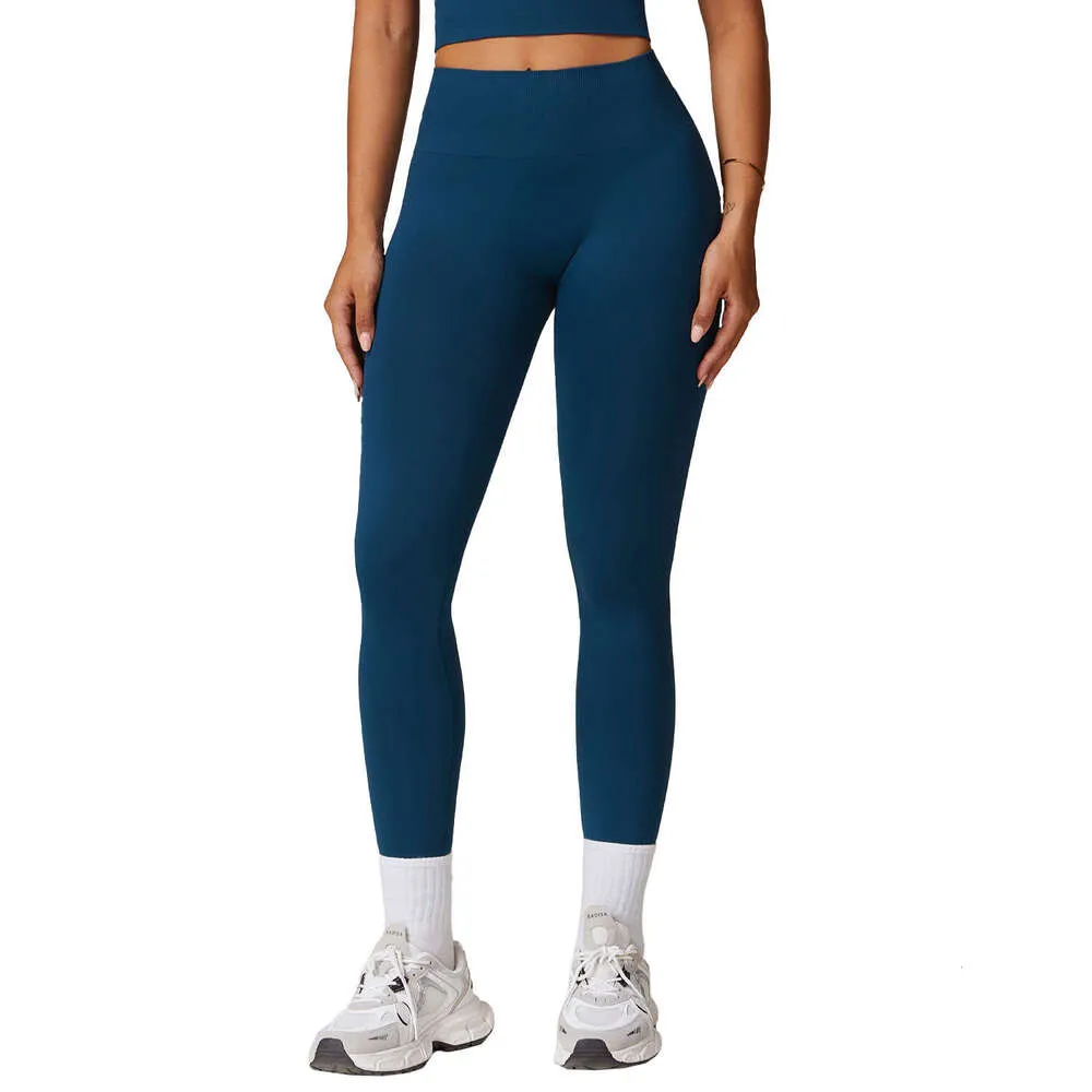 Yoga Align Women High Waist Seamless Gym Lady Scrunch Butt Abdomen Yoga Pants Female Bound Feet Running Trousers LL Sport Lemon Running Wo