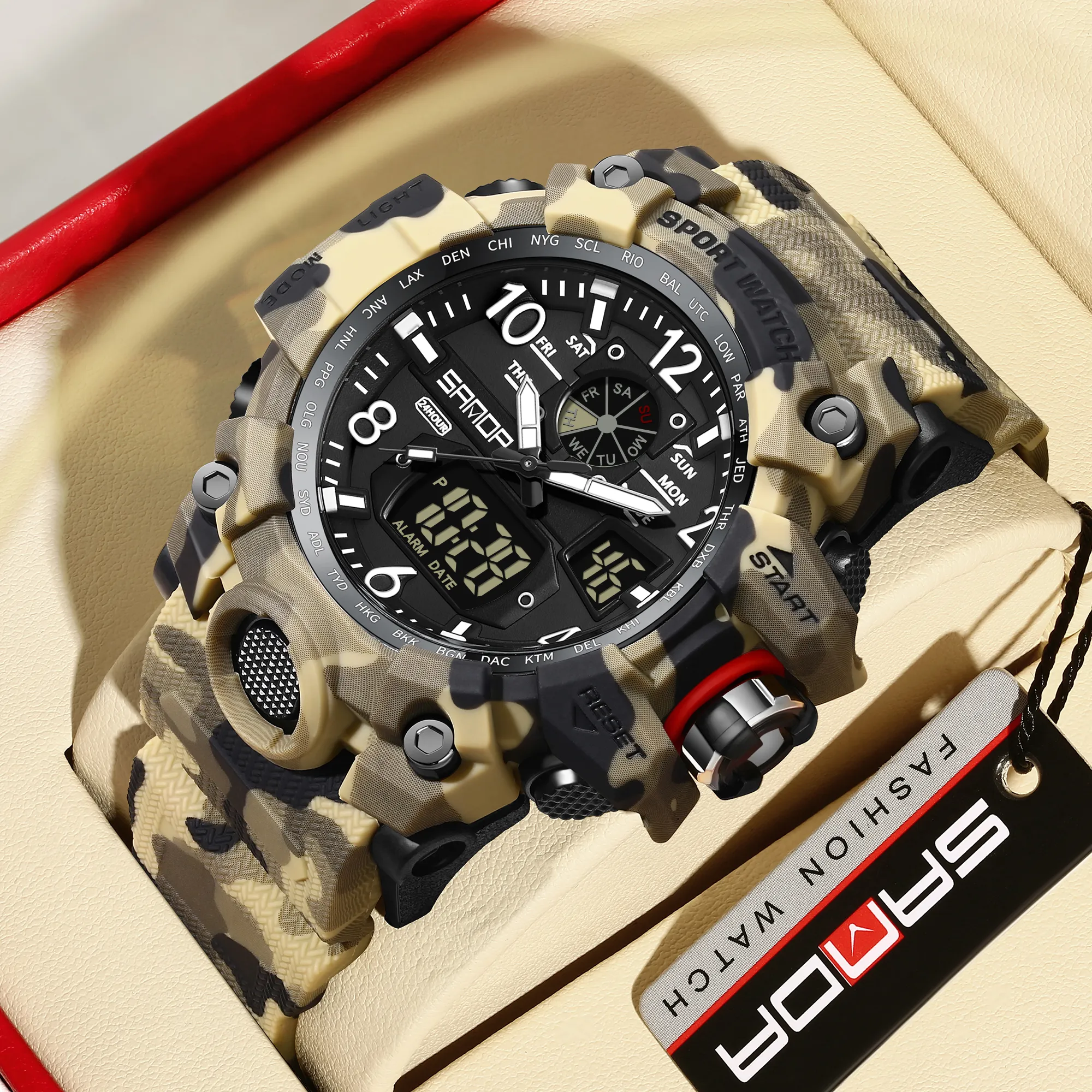 Digital Camouflage Watch Comfort Camo - Gray Camo – dakotawatch main image 2