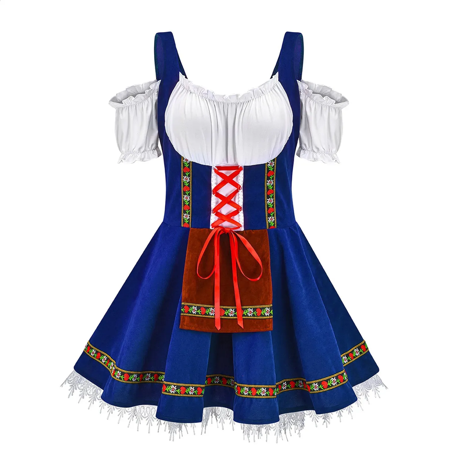 Oktoberfest Beer Girl Costume Strapless Patchwork Dress From Zara04 14.49 DHgate.Com