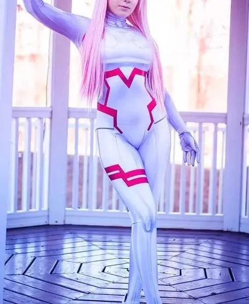 Latex Catsuit Costume White Zero Two Cosplay for Men Adults Kids Halloween  Tight Bodysuit from Dhgate Catsuit Costumes - price 8.93