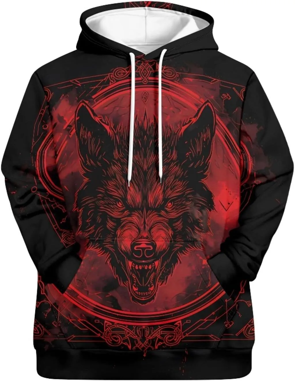 3xl Hoodies For Men Men's Viking Dragon Sailing Celtic Knot Tattoo