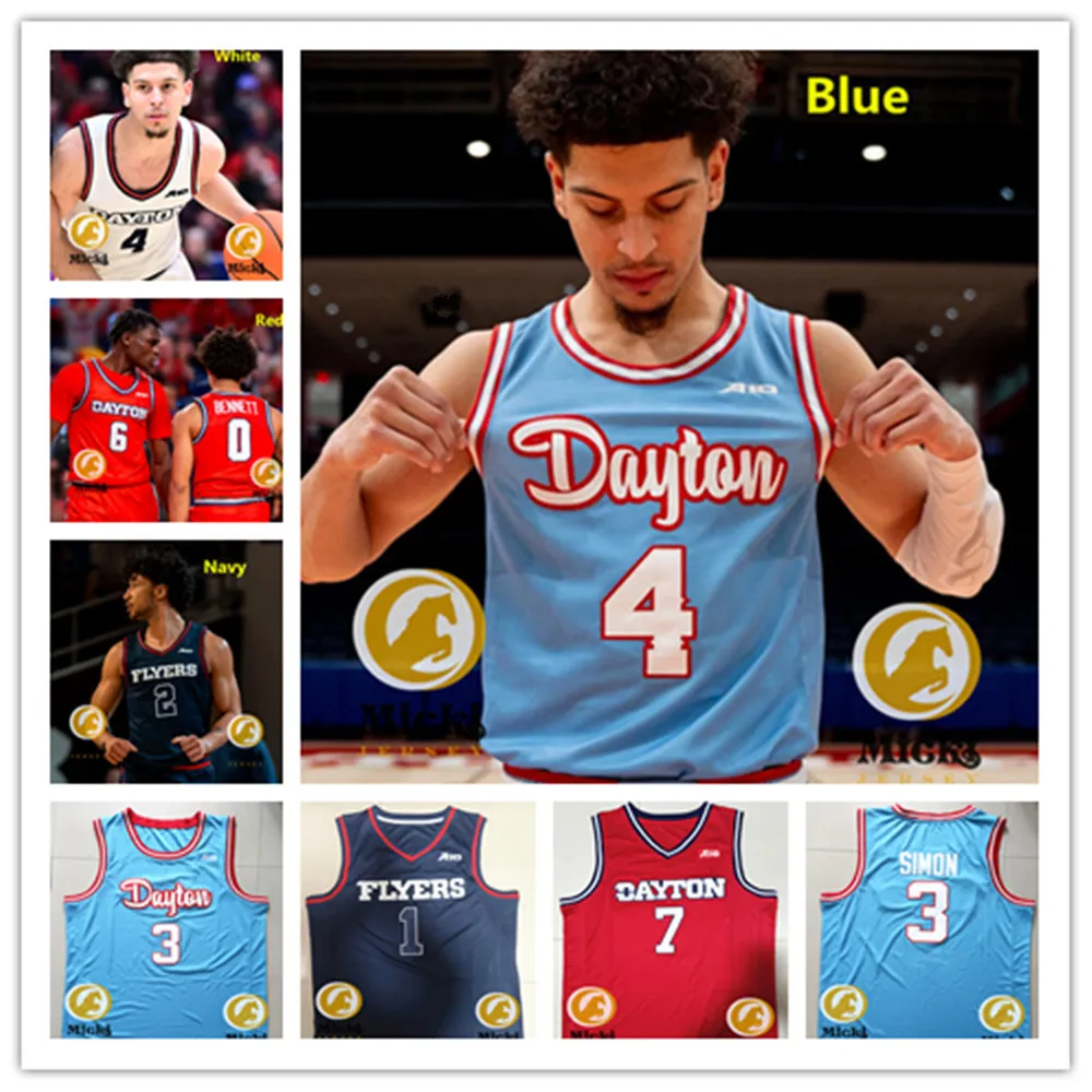Save Big on Bulk Dayton Flyers Basketball Jersey DaRon Holmes II Dayton Flyers Basketball Jersey Toumani Camara MarvelAllen Malachi Smith Petras
