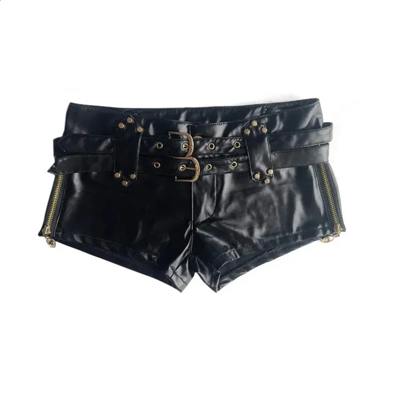 DOUBLE WAIST LEATHER SHORT PANTS サイズ3 31BI-v96D1L.jpg