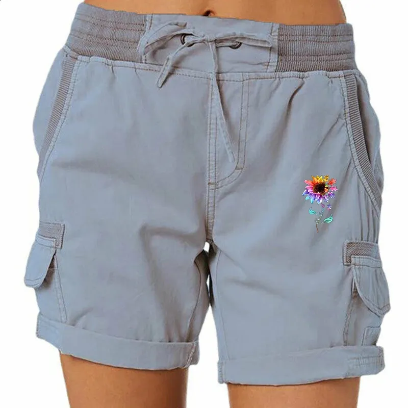 Pantaloncini Cargo Da Donna Vintage Elasticizzati A Va Bassa Salopette Estiva Casual Solida Con Tasche Da 18,14 € | DHgate