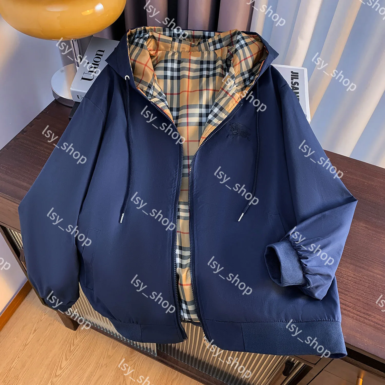 Bureberry Designer Burberry Double Faced Jacket With Zipper