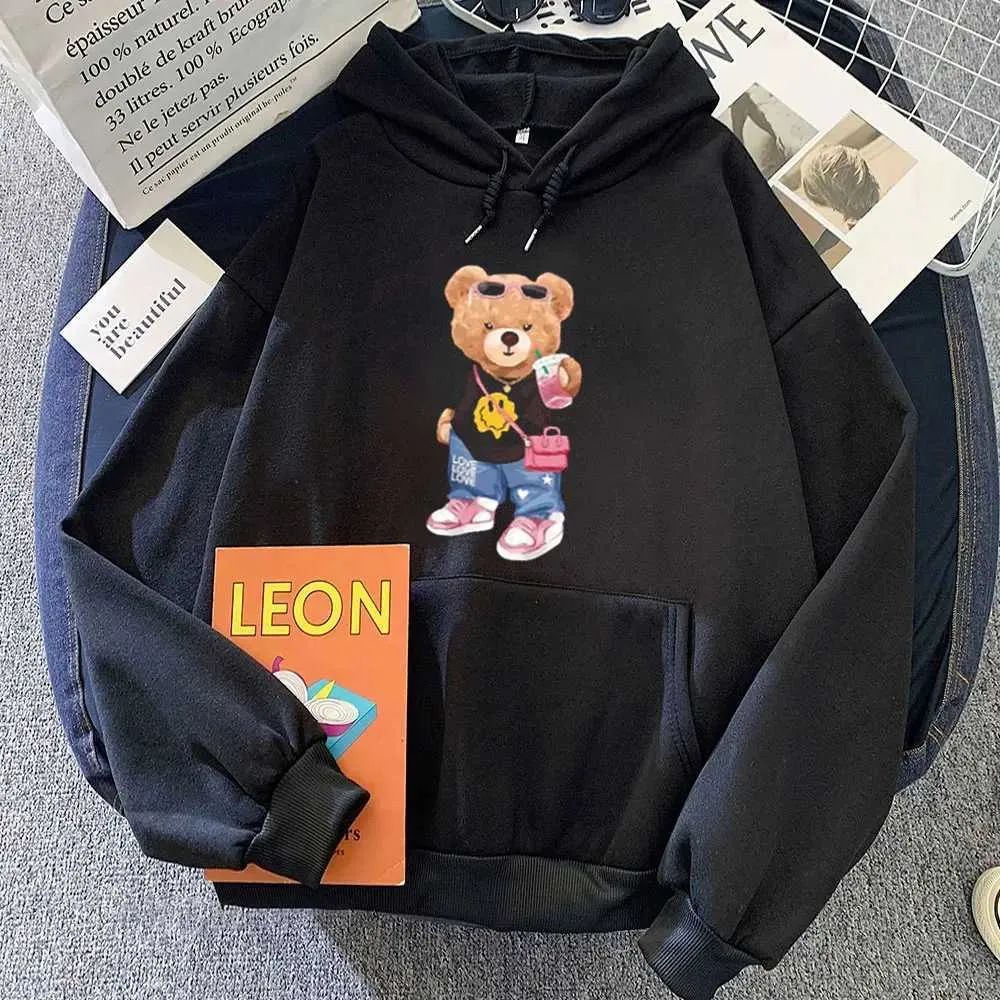 Bear Print Polo Bear Hoodie For Men And Women Casual Harajuku Fashion Clothing For Girls And Boys J240927 From Trapstar hoodie Vendor 11.99 DHgate.Com