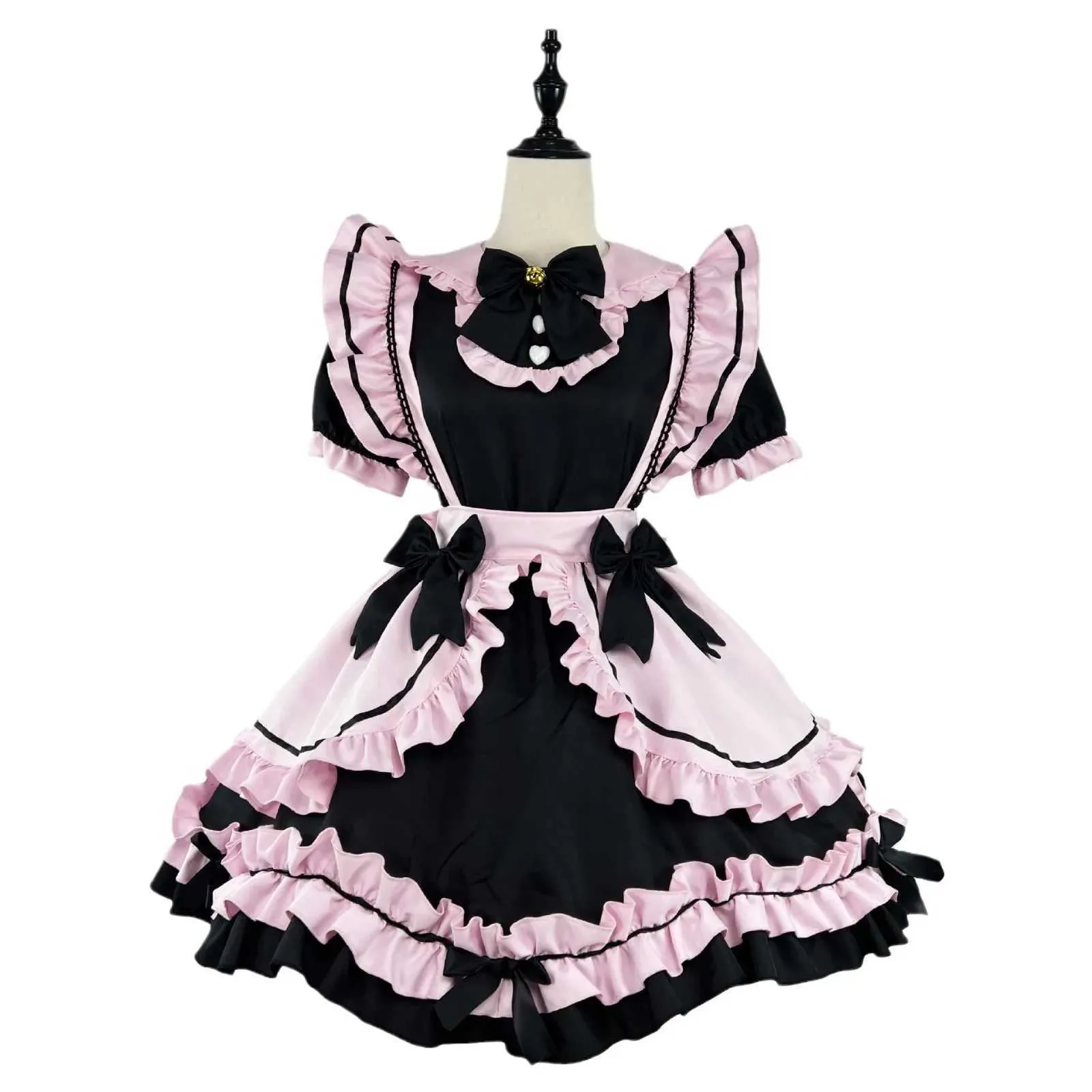 Aimée Ruffels Anime Gothic Lolita JSK Cat Dress With Bow Detail And Ruffles Perfect ...