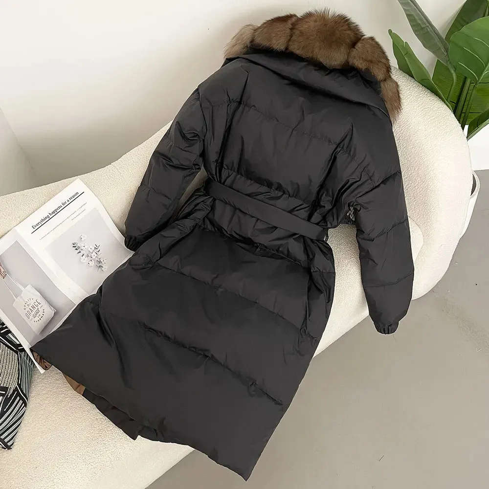 Womens Winter Duck Down Jacket With Fox Fur Trim | DHgate
