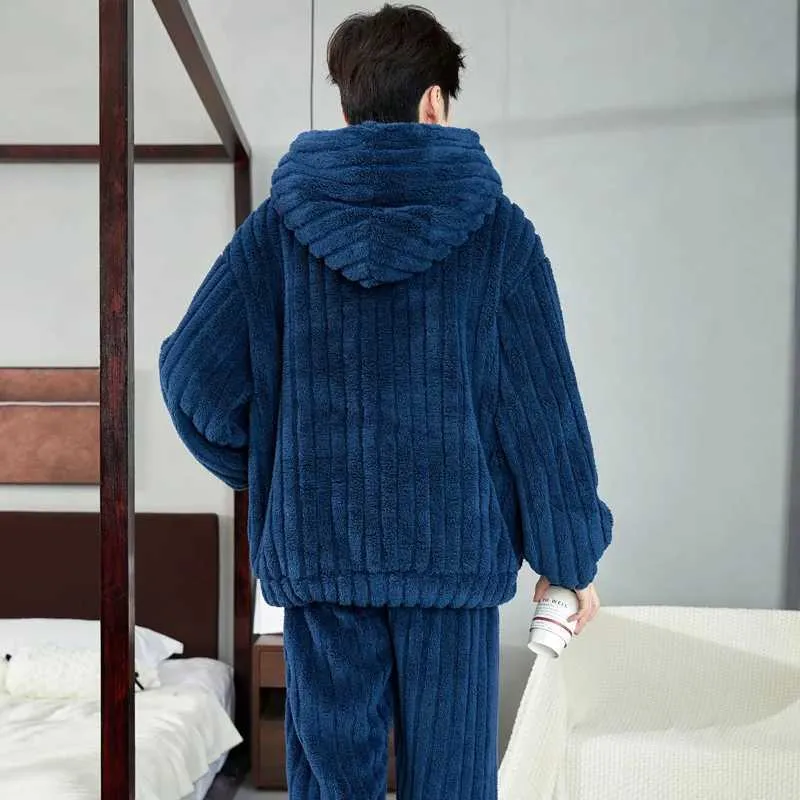 Men's Thick and Loose loungewear set for Winter and