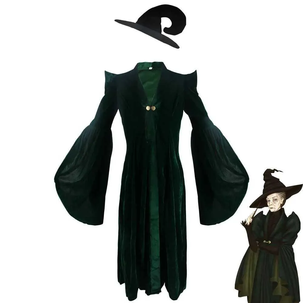 Minerva Mcgonagall Robe Harry Potter Adulte Harry Potter Cosplay Minerva  McGonagall Adult Women Costume Magic, image size:1000x1000