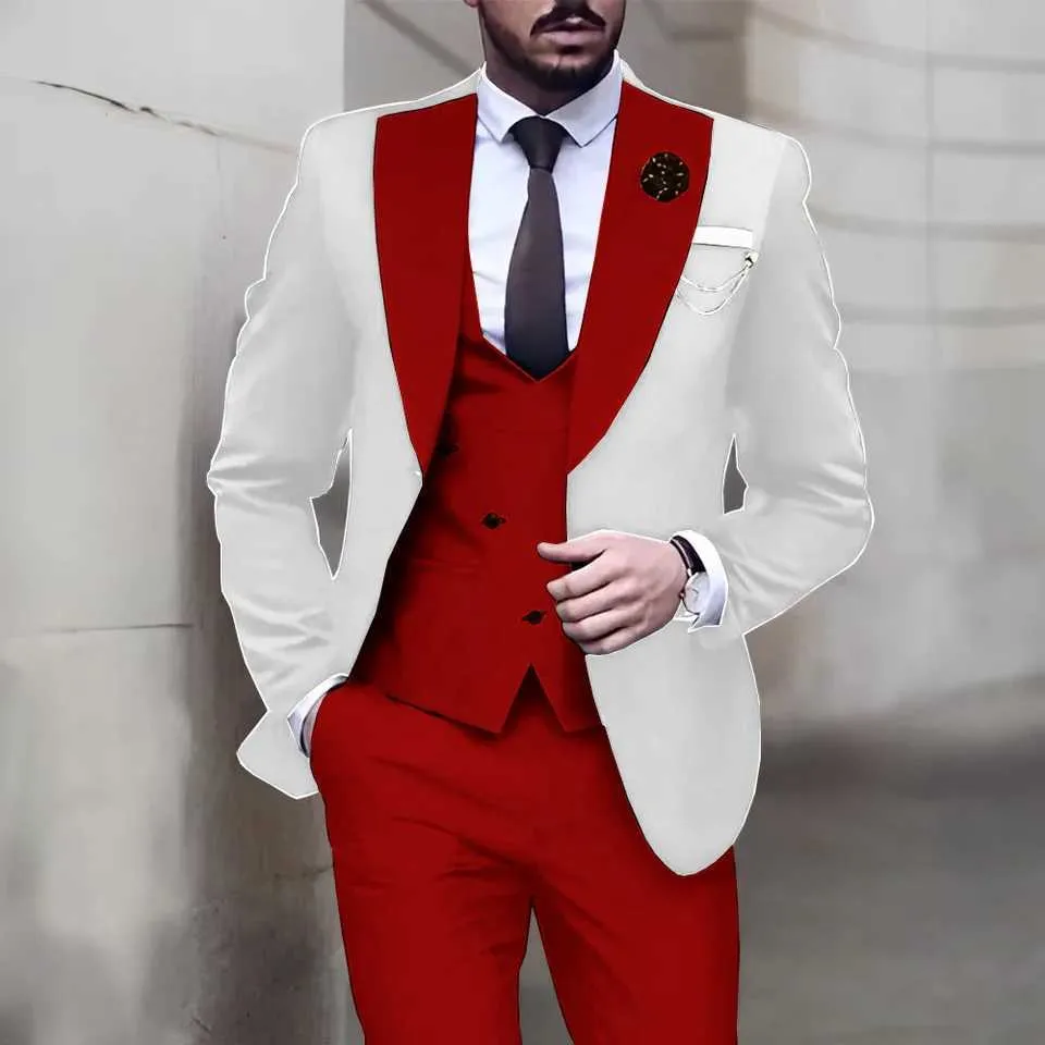 Herren Anzug 3-teilig Slim Fit – Elegantes Sakko, Weste & Hose Für Hochzeit, Business & Festliche Anlässe