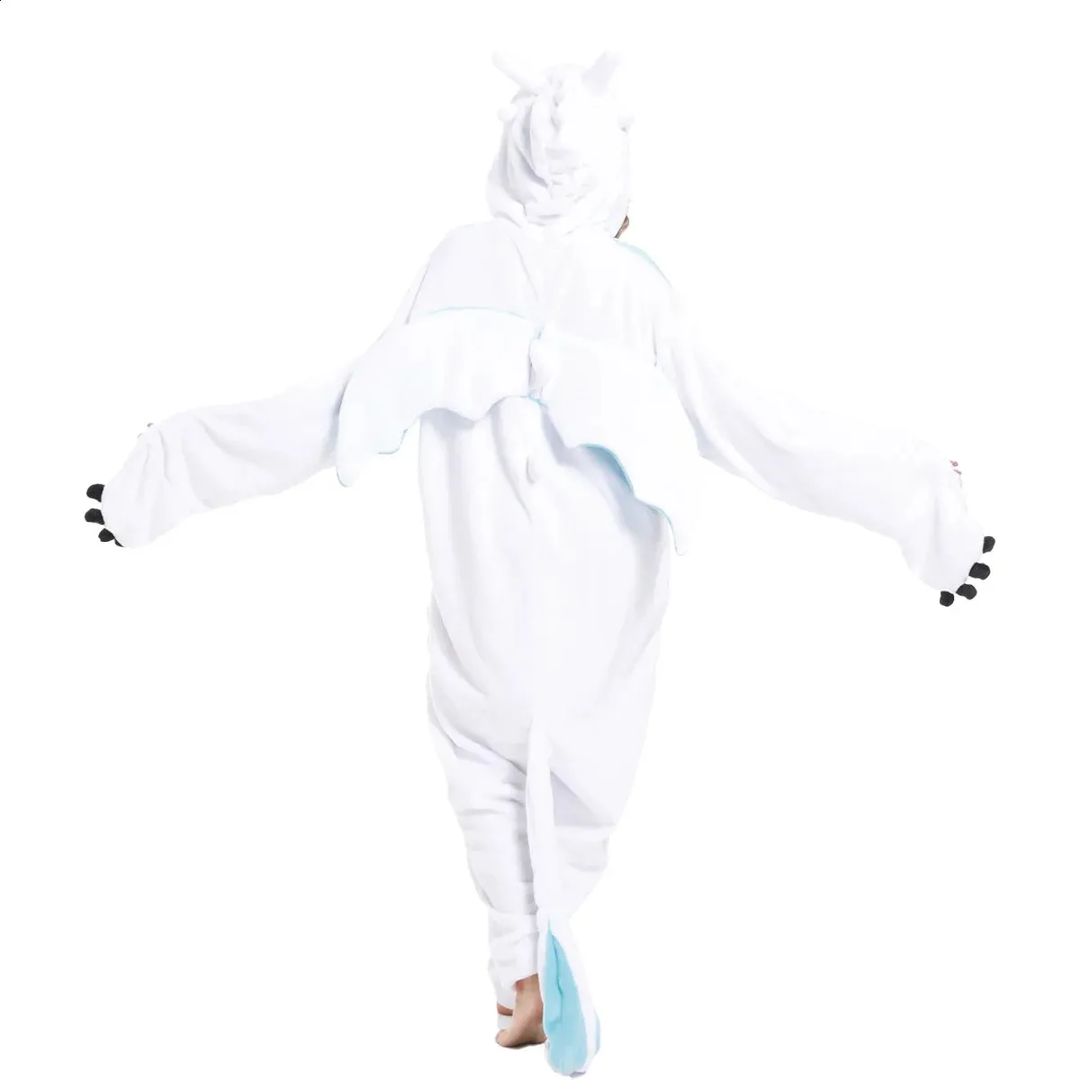 Halloween Pajamas Ice Dragon Onesie/adult Dragon Onesie/ice Dragon