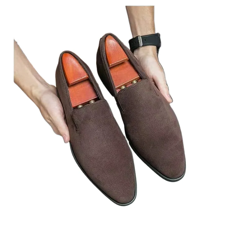 Men's Pumps Dress Shoes Brown Satin Open Toe Wedge Heel with Genuine  Leather Lining and Buckle Strap for Summer Wedding from Dhgate Dress Shoes  - price 27.73