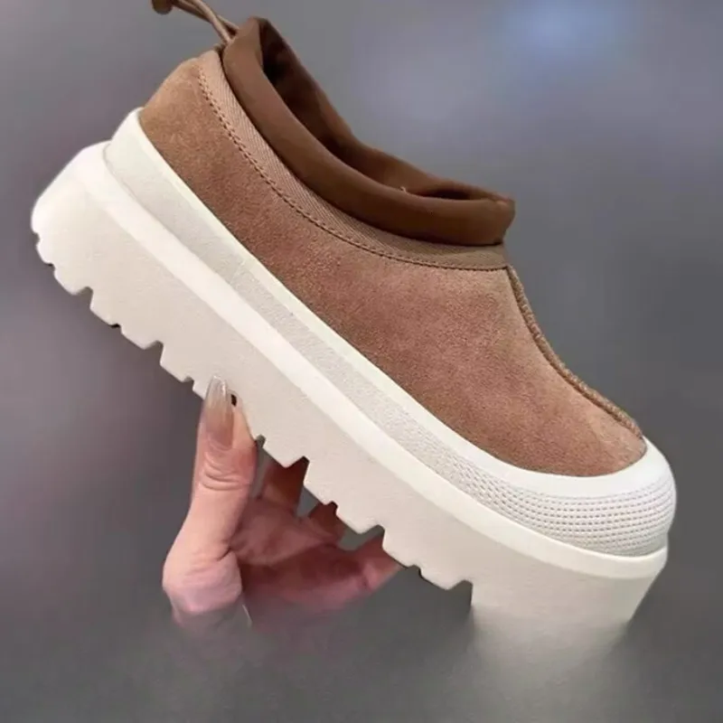 Winter 2024 Women's Couple's Warm Slip On Boots With Thick Fleece And