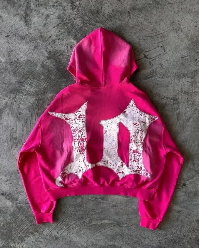 【Mahvilutt vintage】embroid erysweat pink Mahvilutt vintage】embroid erysweat pink