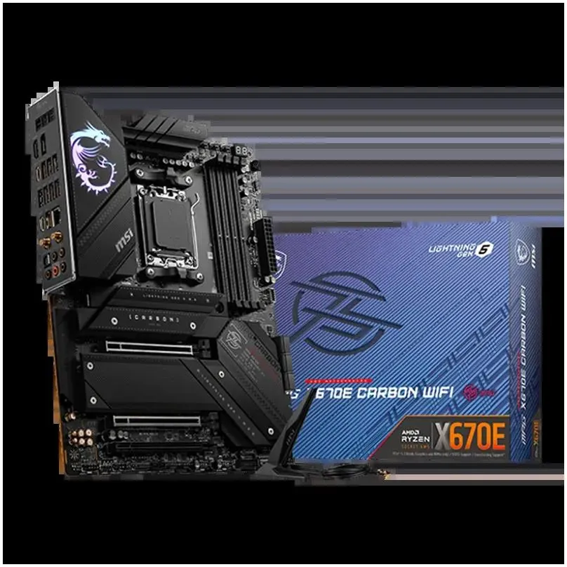Computer Cases Uter Msi Mpg X670E Carbon Wifi Amd X670 Ddr5 Socket Am5 Wifi6 Atx Hardware Amp Software Motherboard Drop Delivery Uters Otmh8