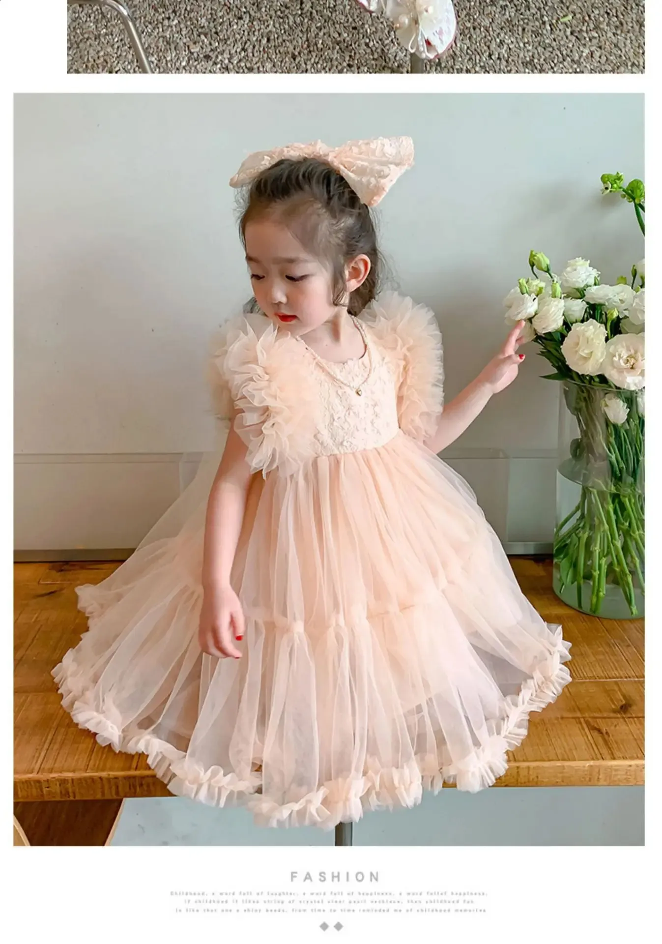 Ruffled Ballerina Dress: Toddler & Baby Lolita Mesh Gown