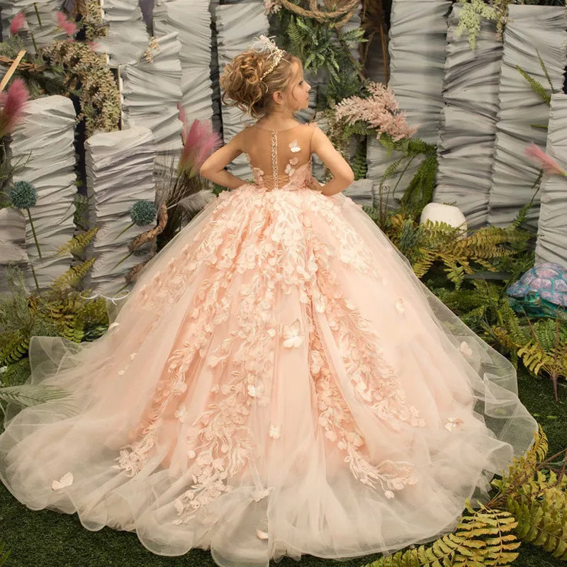 Princess Flower Girl Dress, 3D Floral Lace Applique,... From Chicweddings, $108.12 | DHgate.Com Princess Flower Girl Dress, 3D Floral Lace Applique,... From Chicweddings, $108.12 | DHgate.Com