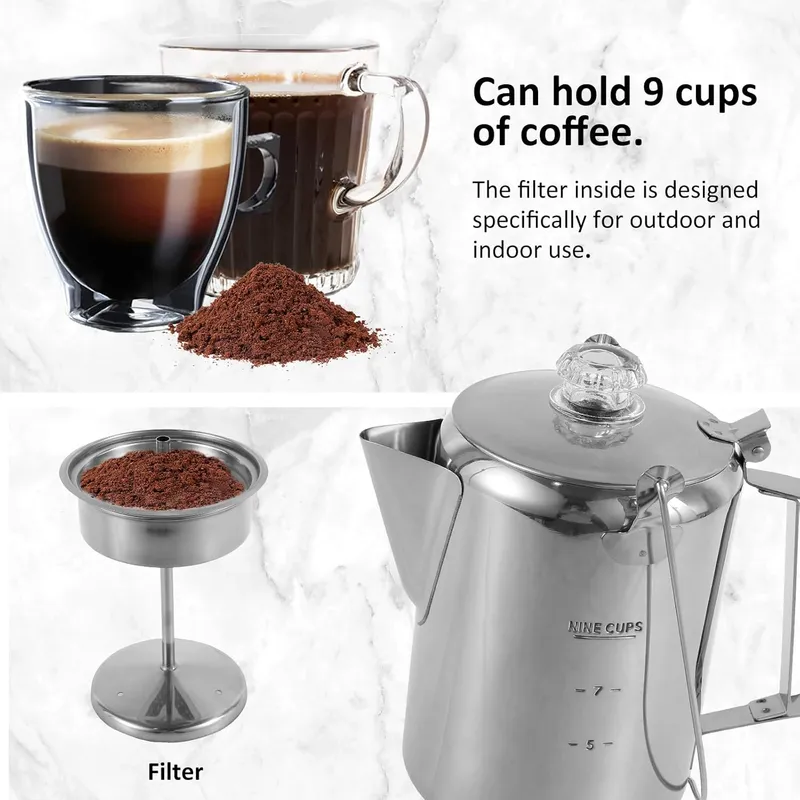 Outdoor coffee pot online