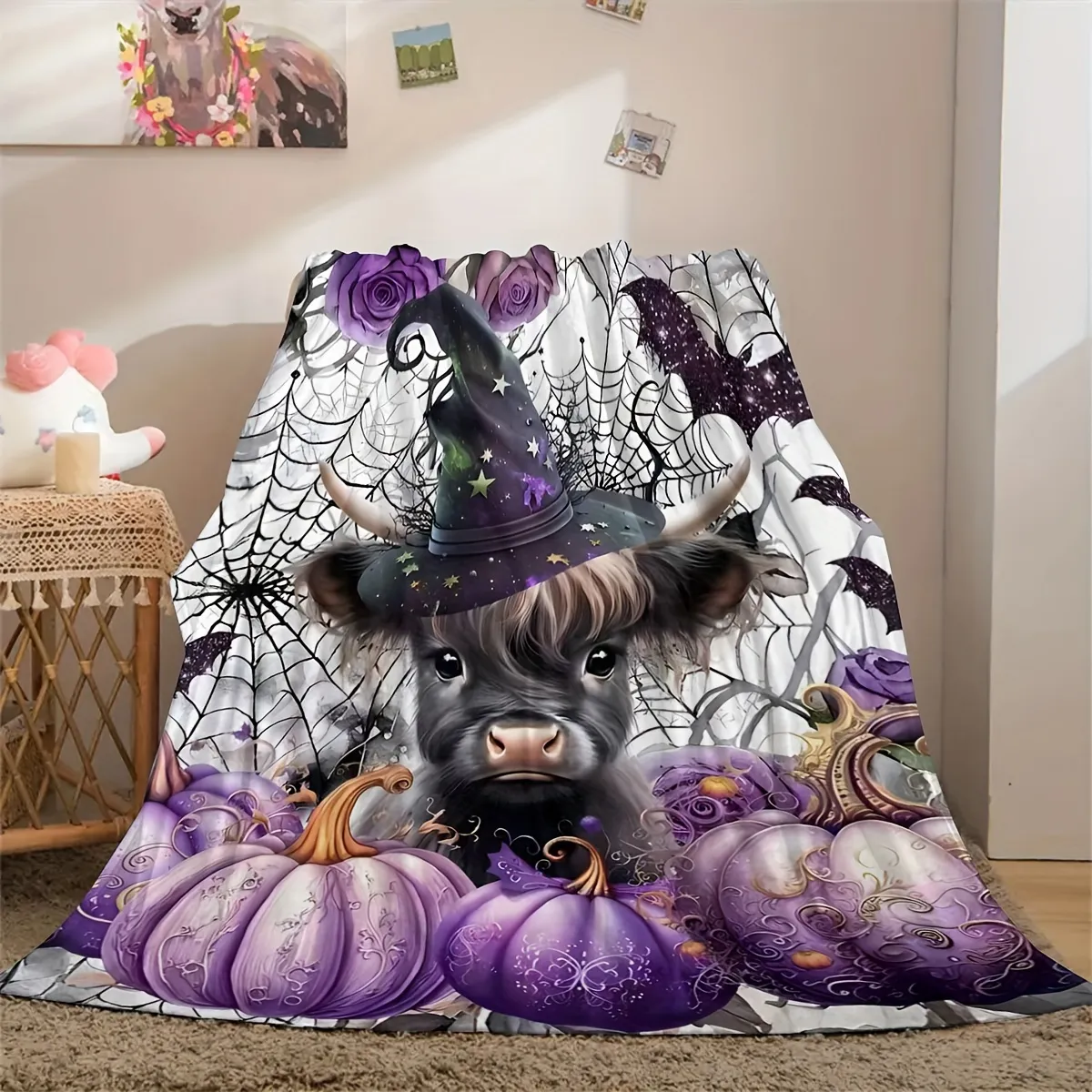 Halloween Throw Blanket - 39 X 59 Inch Lightweight Blanket - Halloween Decoration, Fleece Blanket For Home Living Room Bed Chair Decor