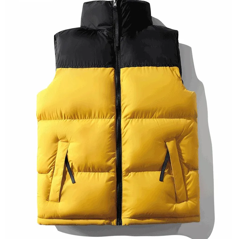 Cappotto da uomo Stylist Parka Giacca invernale imbottita US M-2XL senza cappuccio Moda Uomo Donna Soprabito Giacca imbottita Piumino Capispalla Casual Hip Hop Sport Streetwear_voghion.com