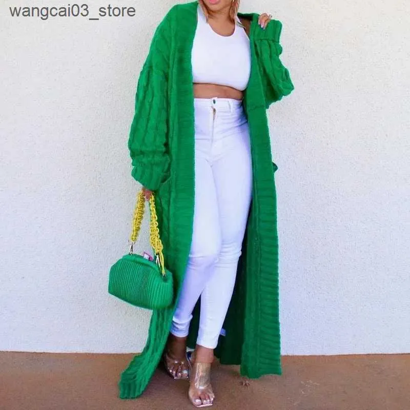 Women's V-Neck Maternity Sweater Top - Long Sleeve, Knot Front, Green, Large, Nursing Friendly