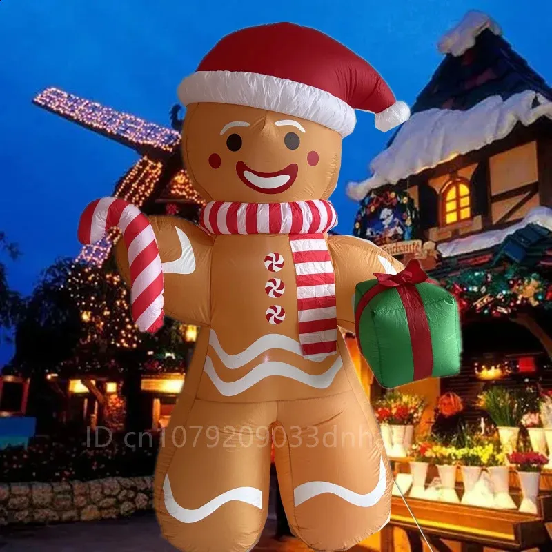 Save Big on Bulk Outdoor Christmas Decoration Inflatable Outdoor Inflatable  Decorations: 24 Foot Gingerbread Man Christmas Inflatable With LED Lights 