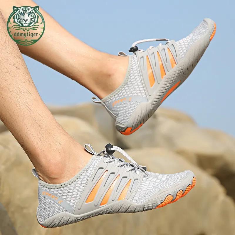 Men's Women's Breathable Water Shoes for Hiking, Swimming, Beach, and  Water Sports Large Size, Quick-Drying, Anti-Slip, Five-Finger Design