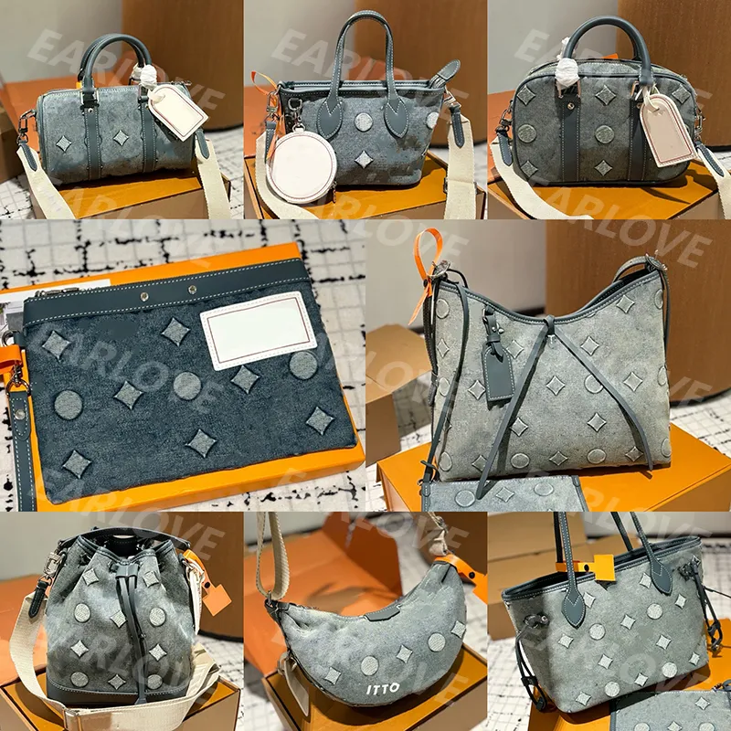 Designer Denim Clutch Tote Bag For Men And Women Luxury Handbag With Cross Body And Shoulder Straps Mini Duffle Vera Bradley Purses DCD2409281 From Earlove store 31.49 DHgate.Com