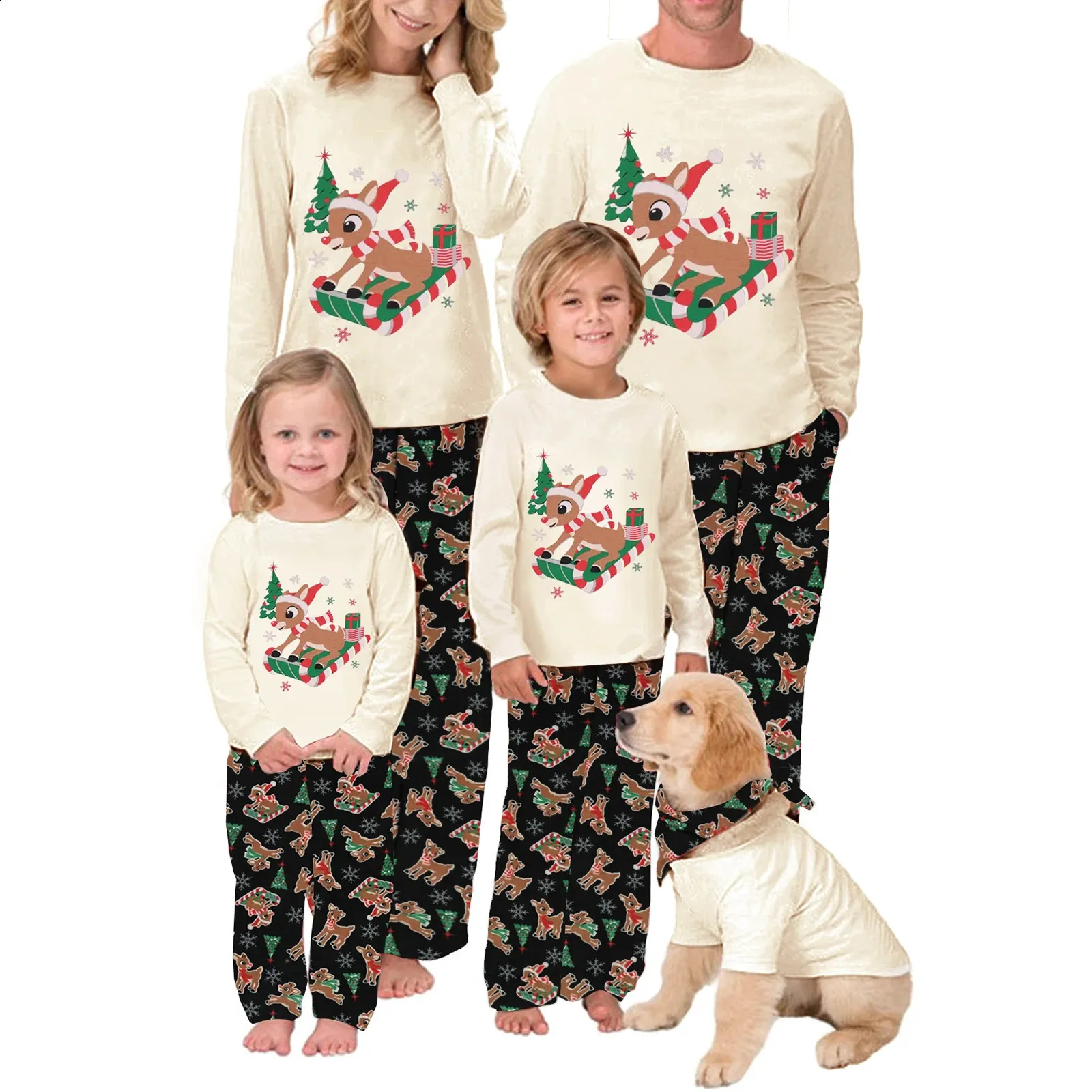 Matching Family Christmas Pajamas Plus Size Festive Holiday