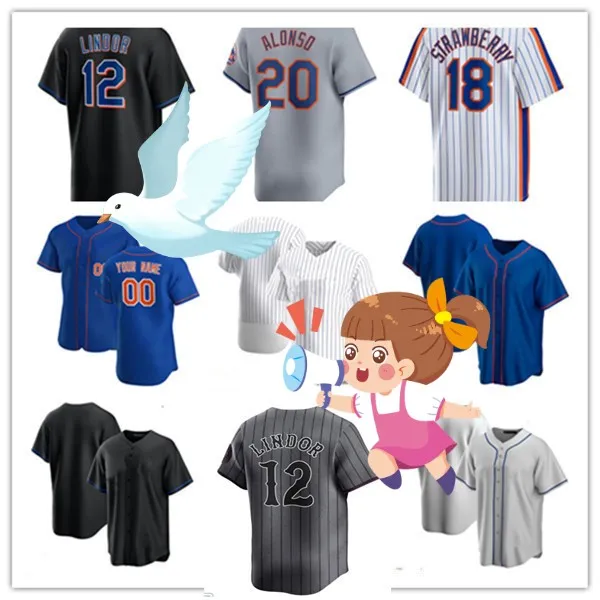 Mets Baseball Jersey custom Darryl 18 Strawberry Mike 31 Piazza 28  Martinez Harrison 44 Bader Mark 27 Vientos men women youth kid S M L XL XXL 