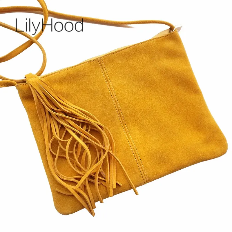 Save Big on Bulk Leather Cross Body Sling Bag Nubuck Leather Handbags:  Suede Envelope Crossbody Bag With Ruffled Shoulder, Genuine Leather Clutch, 