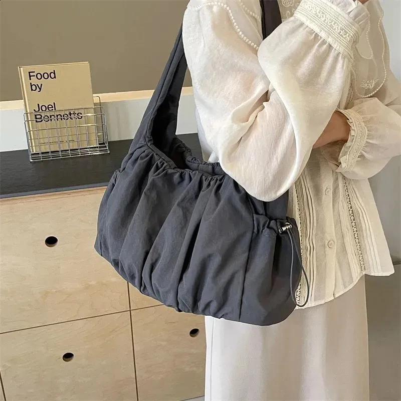 Nylon Pleated Shoulder Bags For Women Large From Annides