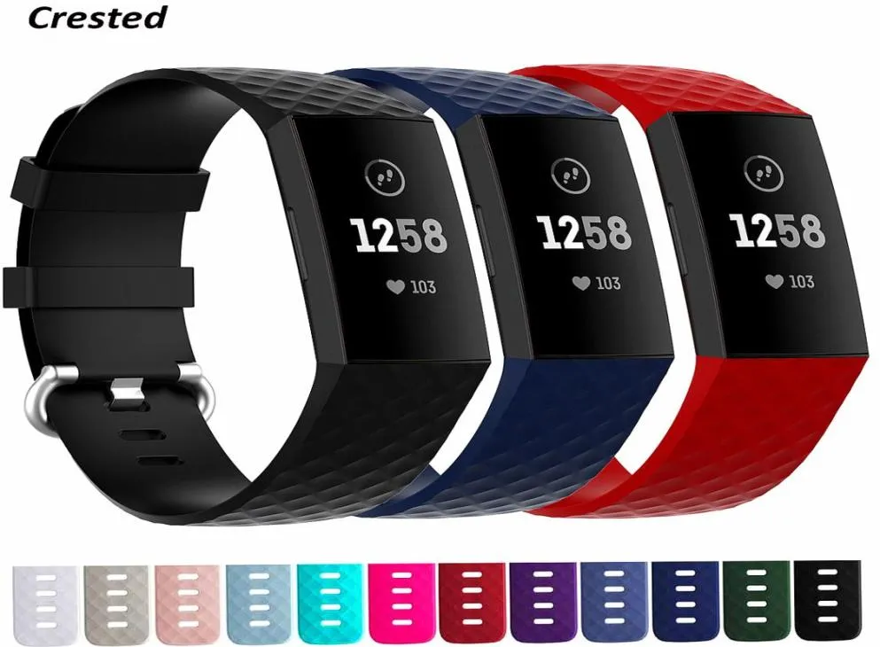 Bracelet for Fitbit Charge 3 SE Band Replacement Silicone Sport Strap ...