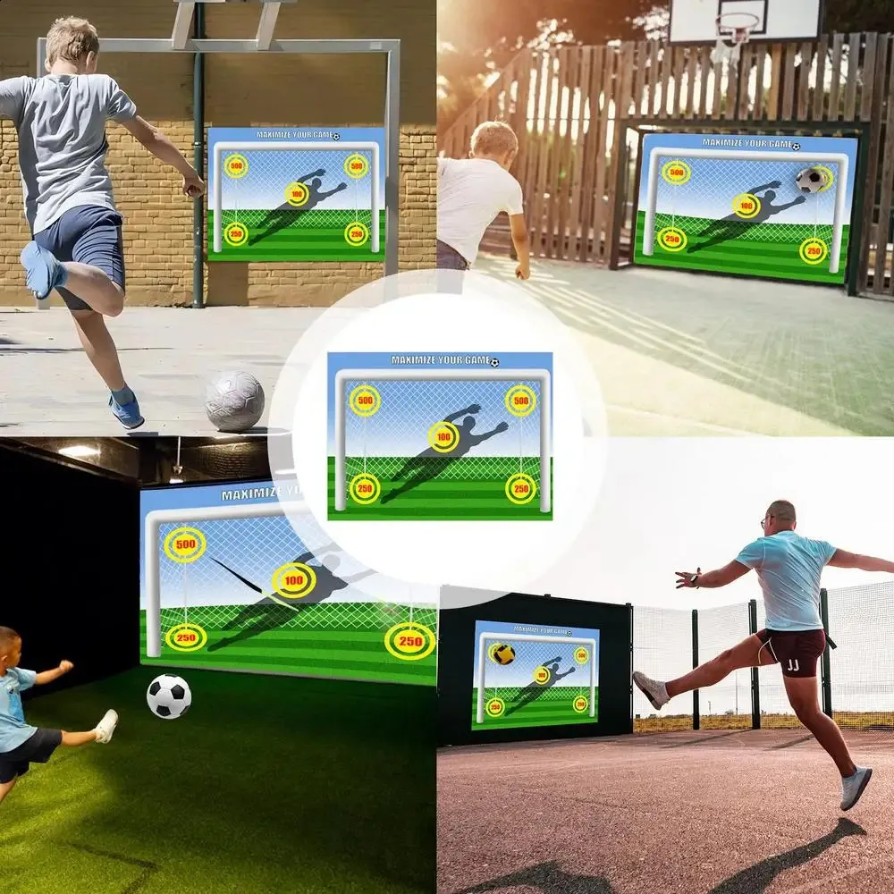 Football Training Cones Step Training Mat With Toss Goal, Outdoor Game ...